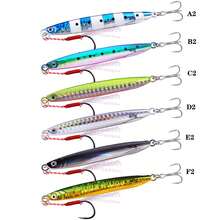 1 件/套 5 件金属铅笔形鱼饵 - 适用于鲶鱼、鳟鱼、鲤鱼、鲷鱼、鲷鱼、红尾鱼 - 慢沉逼真鱼形铅笔鱼饵，带渔具盒 - 彩色 - 查看 2