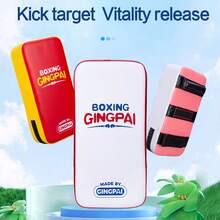 GINGPAI Youth Boxing Punching Kicking Pads, Muay Thai Leg Targets, Taekwondo Kick Pads, MMA Training Equipment, Home Sparring Reaction Leg Shields - Multicolor - View 3