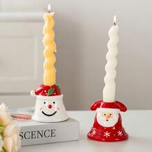 1 peça Novo Porta-Velas de Natal Criativo e Adorável em Estilo Americano - Papai Noel, Boneco de Neve, Festa e Romance - Item Decorativo para Velas - Decoração para Jantar à Luz de Velas - Presente de Natal - Decorações de Natal - Decoração de Inverno para Quarto - Decorações de Natal - Presentes de Natal - Decoração de Natal