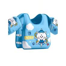 Life Jacket For Children, Toddlers, For Learning To Swim, Life Jackets, Training Vest For Boys And Girls, Buoyancy Vest, No Inflatable Arm Ring, Swim Sleeves, Water Sports, Swimming - 藍色 - 查看 3