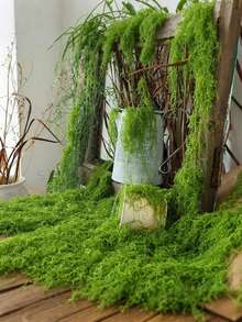 3.53oz/7.05oz/17.64oz Artificial Moss, Landscape Design, Succulent Planter Design, Diorama Design, Expandable Waterproof Polyester Moss - Multicolor - View 4