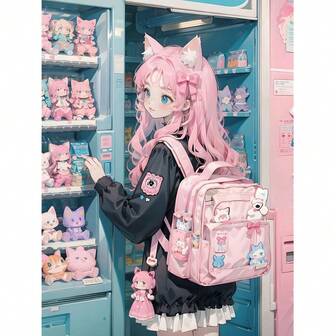 Kit de arte de diamante 5D de estilo kawaii japonés con diseño de tema de anime de dibujos animados, pintura de diamantes de perforación completa, bordado de mosaico, kit de manualidades de arte de pared, decoración de pared del hogar, decoración de fiesta festiva, regalo hecho a mano perfecto