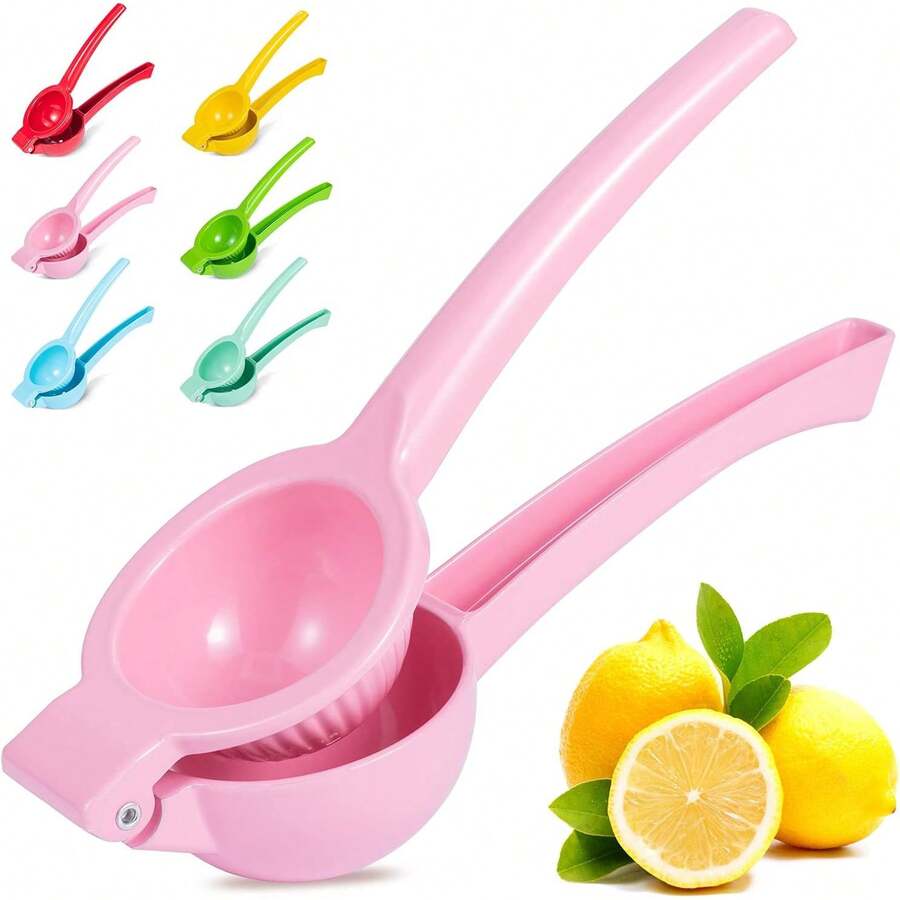 VERSAINSECT l Exprimidor de Limones, Exprimidor de Limas, Exprimidor Manual de Cítricos, Exprimidor Manual de Calidad Premium - Rosa - Ver 1