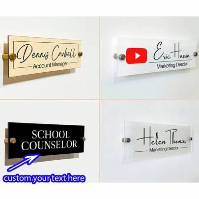 Placa personalizada decorativa, adecuada para decoración de pared en el hogar y la oficina, nueva decoración para el lugar de trabajo, regalo de inauguración de la casa, aplicable para entrada, paredes, regalos de cumpleaños, graduación, armonía del hogar