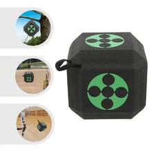 Cubic Archery Training Target, Target For Hunting Shooting Indoor Outdoor, Arrow Shooting Target For Use At Archery Ranges, Outdoor Events, And Home Practice, 23*23*23cm - Black+Green - View 4