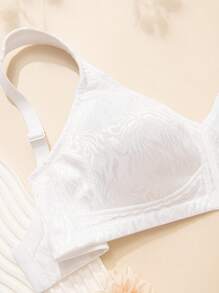 Wingslove Plus Size Women Full Coverage Unpadded Comfortable Shaping Wireless Bra - White - View 9