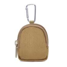 1pc Zipper Canvas Case For Airpods, Multi-Functional Storage Bag, With Buckle Easy Carry, With Innser Small Bag Storage Charging Cable Eartips Etc,