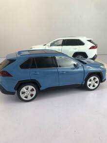 ESCBBXX 1 件 20 厘米长 x 9 厘米宽 x 7 厘米高，349 克锌合金压铸越野 SUV 模型玩具车，内饰精致，车身逼真，配有 4 个可打开的车门和引擎盖、滚动轮胎、转向前轮、减震器，适合儿童、男孩、金属收藏品、生日、节日礼物 - 彩色 - 查看 4