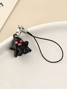 1pc New Ghost Beaded Phone Lanyard Skull Charm Phone Pendant, Anti-Lost Phone Strap - Multicolor - View 10