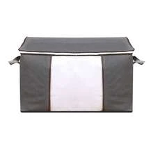 1/4 peças Recipiente de Armazenamento Estiloso com Padrão Pied-de-poule de 90 Litros, Caixa de Armazenamento de Roupas e Roupa de Cama de Capacidade Extra Grande, Saco à Prova de Poeira e Umidade com Alças Convenientes e Zíperes Duplos, Perfeito para Organização Doméstica, Decoração de Quarto, Suprimentos Escolares, Itens Essenciais para Mudança, Soluções de Armazenamento de Viagem, Ideias de Presente de Feriado