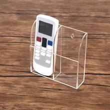 1PC TV Remote Control Holder Wall Mount Acrylic Organizer Acrylic Stand Box Storage - Three Cases - View 7