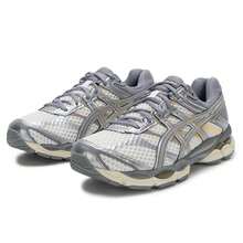 Asics 男女通用休闲鞋 GEL-CUMULUS 16 户外日常轻便舒适运动鞋 1203A733-101 - 奶油/灰色 - 查看 3
