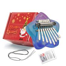 Mini Kalimba Piano de Pulgar de 8 Teclas, Piano de Dedo Portátil, Regalos para Fiestas, Regalos de Navidad