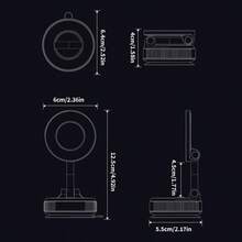 1pc Universal High-End Magnetic Car Phone Holder With Vacuum Suction For Car Dashboard, Suitable For Central Control Screen, Ideal For Car Navigation