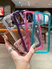 Disney Transparent Case With Colorful Edges – Protection And Style For Your Cell Phone - Negro - Ver 8
