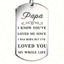 Llavero de regalo del Día del Padre, llavero de acero inoxidable, regalo de cumpleaños, Navidad para papá