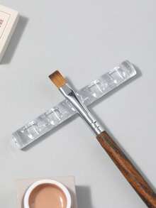 6个装5格亚克力笔筒，美甲笔架，时尚简约亚克力指甲油笔筒，美甲工具收纳架。适用于DIY美甲雕刻和绘画铅笔、画笔、美甲工具展示，学生笔筒，化妆刷筒，家居装饰及开学季适用。 - 彩色 - 查看 6