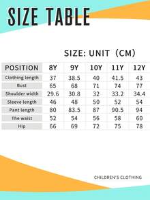 Tween Girl Letter Graphic Print Crew Neck Long Sleeve Top And Pants Set - White - View 8