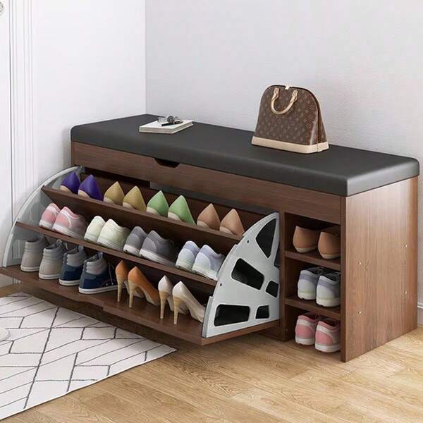 1 Set Scaffale Portascarpe Metallico a 3 Ripiani con Cassetti - Organizzatore Durevole per Stivali e Scarpe per Armadio, Camera da Letto, Dormitorio - Ordinamento e Organizzazione di Stivali e Scarpe, Ideale per Armadio, Camera da Letto e Dormitorio - Mobiletto Non Incluso, Fornisce una Soluzione Ideale per l'Archiviazione delle Scarpe | Scaffale Portascarpe Moderno | Costruzione Robusta, Organizzatore per Scarpe, Scaffale Portascarpe da Camera - Mobiletto Non Incluso