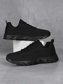 2025 Men's Casual Sneakers, Soft Sole Running Shoes, Black Athletic Shoes, All Season, Size 38-47 2000s Style Valentine's Day Ideas