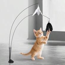 Đồ chơi gặm cho mèo siêu vui nhộn, trang trí lông vũ nhiều màu sắc, đồ chơi giải phóng năng lượng cho mèo, đồ chơi nhai có đồng hồ và giác hút, đồ dùng tương tác cho mèo, thích hợp để dán trên gạch và kính!!! Trước khi sử dụng, hãy đảm bảo làm sạch bề mặt giác hút và bề mặt nhẵn để thấm hút!!! - Nhiều màu - Xem 2