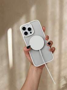 Niedliches Gehirn-Muster Magnetische Handyhülle für Frauen Männer Stoßfeste Schutzhülle Kompatibel mit Iphone 16promax/16pro/16plus/16/15promax/15pro/15plus/15/14promax/14pro/13promax/13pro/13/12promax/12/11promax/11pro/11/XSmax/X - Weiss - Übersicht 2