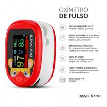 Rechargeable Pulse Oximeter Blue - Red - View 7