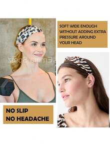 1/4pcs Bohemian Style Women Sexy Leopard Print Criss-Cross Headband - Made Of High Elastic, Moisture-Wicking Premium Fabric With Fashionable Sexy Leopard Print Pattern - Suitable For Outings, Daily Wear And Home Accessories Women Scarf Fall Hair Band Winter Hair Accessories For Women For Vacation Outfits Woman