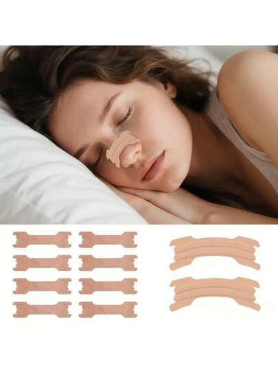 20pcs Anti-Snoring Nasal Strips - Breathable Adhesive Nose Strips, Easy To Apply, Non-Invasive Snoring Aid For Men & Women