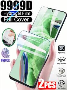 Bộ 2 miếng dán màn hình Hydrogel HD tương thích với iPhone 17 Air 16 15 14 Pro Max/Tương thích với Samsung Galaxy S26 S25 S24 Ultra A56 A55 A36 A35 FE A17 A07 A16/Tương thích với Poco Redmi Note 13 14 15 Pro Pro+/Tương thích với /Honor Magic 5/6/7 Lite và nhiều dòng máy khác. Miếng dán màn hình mềm (không phải kính cường lực), không bọt khí, dễ dán, mở khóa bằng vân tay, chống trầy xước, bền. - 2 CÁI - Xem 2