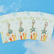 1pc/4pcs/5pcs/10pcs Ocean Themed Hugging Cards, Ocean Keychains, Ocean Thank You Cards, Shark, Manta Ray, Seahorse, Whale, Starfish, Shell Pendant Decorations For Wallet, Backpack, Car Keys, Best Gifts For Ocean Lovers On Teacher's Day, Graduation, Birthday, Wedding, Bachelorette Party, Easter, Mother's Day, Father's Day Bag Accessories Lanyards With Id Holder Car Accessories Bag Charms - Multicolor - View 24