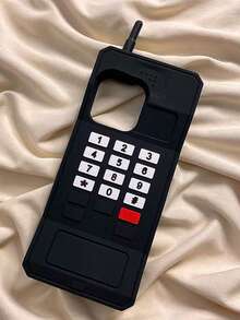 Funda de teléfono de silicona retro única y personalizada compatible con iPhone 14 Pro Max, 13, 12, 11, 16, 15 Pro/Pro Max, 14/15/16 Plus, funda protectora divertida, regalo unisex para familiares y amigos - Negro - Ver 3