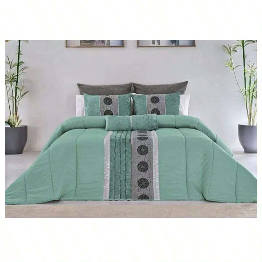 Nordic-Style Duvet With Microfiber Down Pillowcase. Printed All-Season Duvet. Reversible. Available In Various Colors. Nordic-Style Duvet With Filling. Available In Various Sizes. - 水綠 - 查看 1
