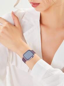 3 件套 + 钢化玻璃一体式表壳，防摔时尚保护套，兼容 表壳 40/41/42/44/45/46/49 毫米，兼容 Series Ultra/Se/11/10/9/8/7/6/5/4，智能手表配件男女款 - 粉紅色+玫瑰金+星光色 - 查看 10