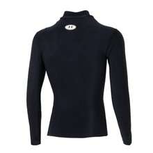 Under Armour HEATGEAR Long Sleeve Compression Shirt, Moisture-Wicking Lightweight Men's Activewear For Daily Training, Commuting, Fitness - Black - View 2