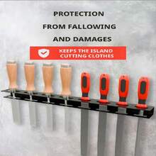 Organizador de herramientas montado en la pared, adecuado para taller, cobertizo, garaje, hogar, puede almacenar destornilladores u herramientas pequeñas