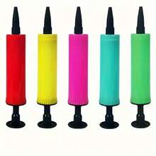 1/2/3/5pcs Manual Balloon Inflator Pump - No Electricity Needed, Random Colors (Red, Green, Yellow, Pink) Handheld Latex & Foil Balloon Inflator - Easter, Wedding, Christening, Thanksgiving Party Accessory, Easy Operation Durable Design, Essential Tool For Celebrations