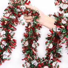 3-częściowa świąteczna girlanda z cekinów: lśniąca, trwała dekoracja, która uświetni choinkę, kominek i stworzy świąteczną atmosferę na przyjęciu.