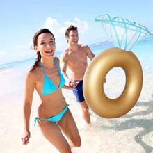 Plutitor gonflabil pentru piscină în formă de inel cu diamant, potrivit pentru decorarea petrecerilor, nunți, plajă, piscină