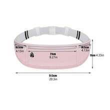 Slim Running Belt For Phone 6.8'', Ultra Light Running Belts For Women/Men, Zipper Waterproof Running Waist Pack, Reflective Running Fanny Pack With 3 Separate Pouch - Nhiều màu - Xem 3