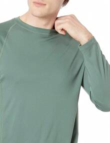 Essentials - Camiseta de natación de manga larga y secado rápido UPF 50 para hombre - Verde - Ver 8
