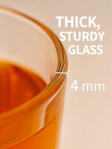 6-Piece Minimalist Transparent Glass Water Cup Set, Suitable For Home Use, Coffee Cups, Juice Cups, Whiskey Cups, Straight-Sided Textured Beverage Cups, Multiple Sizes Available, Party Table Cups. - DM312 (275ml) - View 3