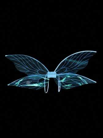 1 pieza Alas de hada para disfraz de fiesta, alas de mariposa, carnaval, Halloween, decoración de festival, actuación