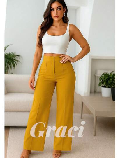 Pantalón Acampanado de Pinzas