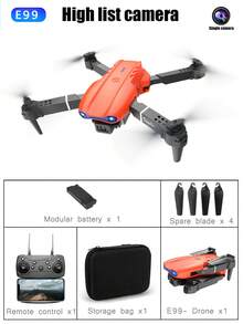 CASRRA The Multi-Functional Drone With An Intelligent Camera, Foldable Remote Control Drone E99, Stable Optical Flow Hovering Flight, Free Storage Bag For Adult Remote Control Drones, Spare Accessories Random, Remote Control Drone Beginners And Men's Toy Gifts, Cheap Indoor And Outdoor Usable Drones, Birthday/Festival Gifts,Indoor/Outdoor Toy For Adults & Youngsters, USB Charging, One Click Or Landing, Perfect Birthday Or Holiday Gift