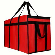 Insulated Food Delivery Bags, XXXL Hot And Cold Pizza Delivery Bags, Commercial Large Capacity Insulated Bags, Doordash Catering Cooler Bags, Party Warmers - Đỏ - Xem 2