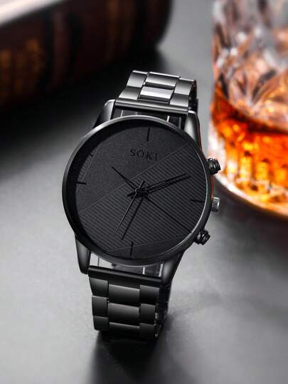 Watches Pc Business Industrial Round Dial Quartz Horloge Perfect Everyday Wear, Birthday s, Parties, Holiday Gatherings, As The Ideal Yourself Or Friends Boxes Not Included view 4