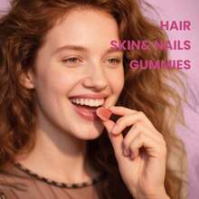 MONTUE Optimal Solutions Hair, Skin And Nails Pectin Gummies, 2500 Mcg Biotin Per Serving, No Stick Gummy, Vegetarian Formula, Strawberry Flavor,80 Count, 40 Total Servings - 2 chai - Xem 4