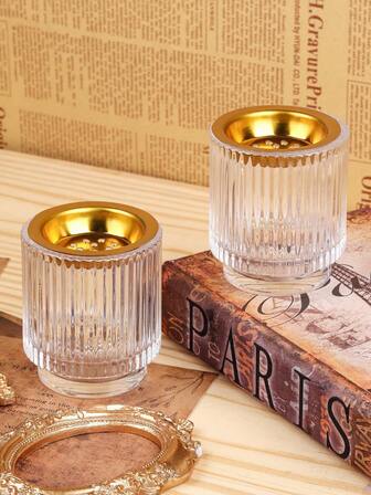 1Pc/1Set 人造垂直透明水晶玻璃简约香炉，中东四季家用室内空气净化香炉，阿拉伯字母香薰夹，茶夹，糖夹，冰夹，适用于瑜伽馆，按摩室，冥想，美发服装，办公室卧室，全年通用