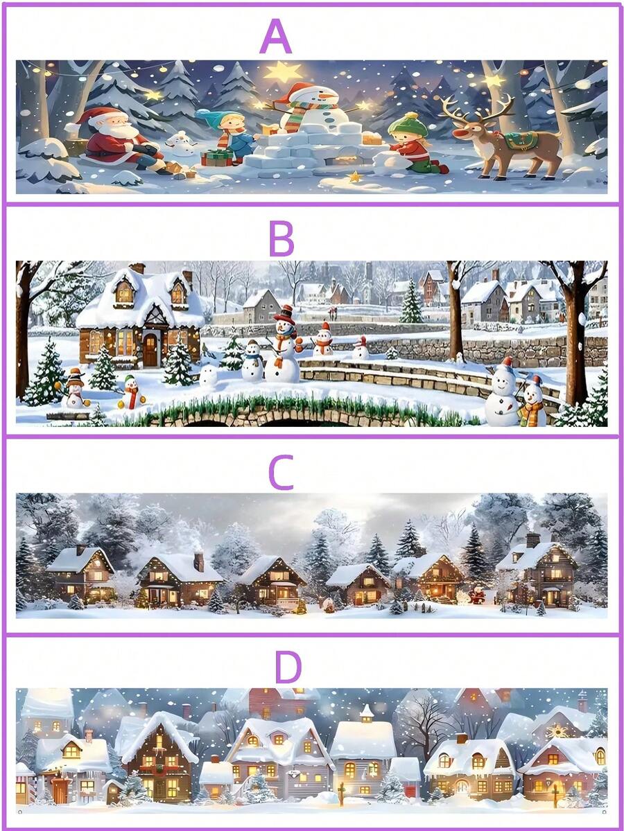 A Variety Of Merry Christmas Background Banners, Featuring Winter Snow Scenes, Are Perfect For Christmas-Themed Parties, Indoor/Outdoor Festival Displays, Christmas Decorations, Photo Booth Photography Props, Seasonal Decorations, And Winter Celebrations